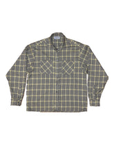 Gridline Yellow Shirt oversized în carouri galben-negru, vedere frontală flat, ONE SIZE, estetică industrială Skyweb