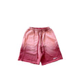 Pink shorts with a gradient effect on a white background