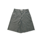 Striped shorts on a white background