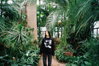 tricou negru oversized maneci lungi femeie outfit streetwear hound long tee